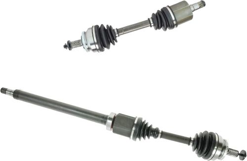 Trq complete cv joint axle shaft front pair 2pc compatible with volvo s60 v70