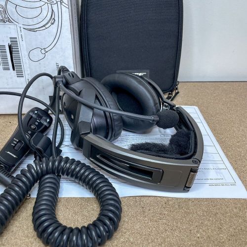 Refurbished bose a20 anr aviation headset single helicopter plug with bluetooth