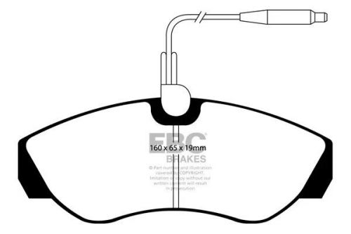 Ebc   front brake pads for fiat ducato peugeot , citroen vans dp1025