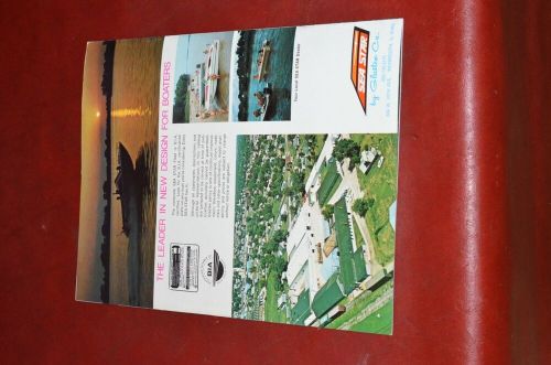 Vtg 1974 glastex sea craft boat sales brochure catalog specifications booklet