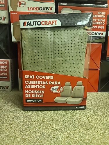 Edmonton brown 2 front bucket seat covers w/ adjustable headrests, new