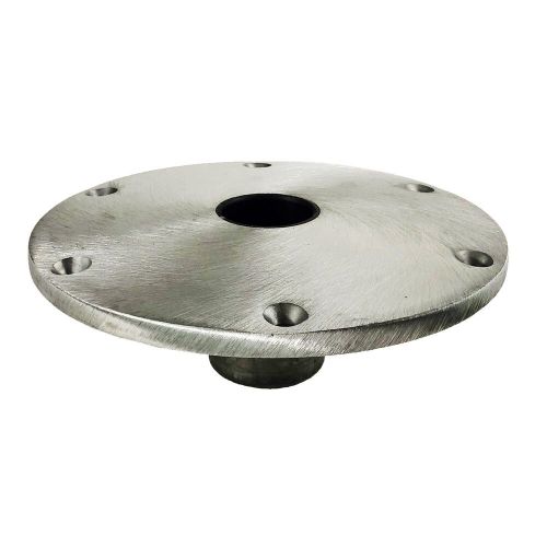 Attwood 67904 snap-lock 9&#034; dia. aluminum round base for 1.77&#034; dia. post