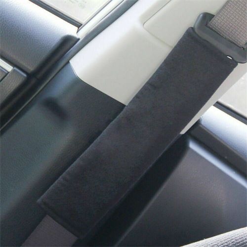 2pc safety car seat-belt pad strap cover cushion strap shoulder short plush set