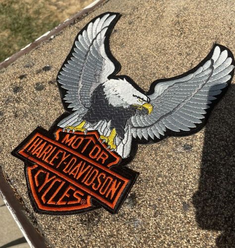 Harley davidson patch rare large eagle 24x34 biker