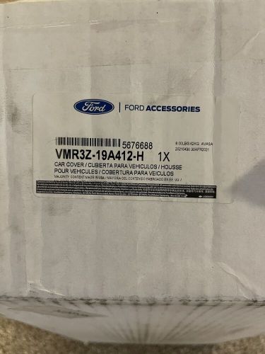 2021 mustang mach 1 high wing oem genuine ford indoor car cover grey &amp; orange