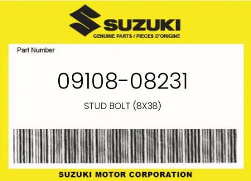 New genuine oem suzuki stud bolt (8x38) - 09108-08231