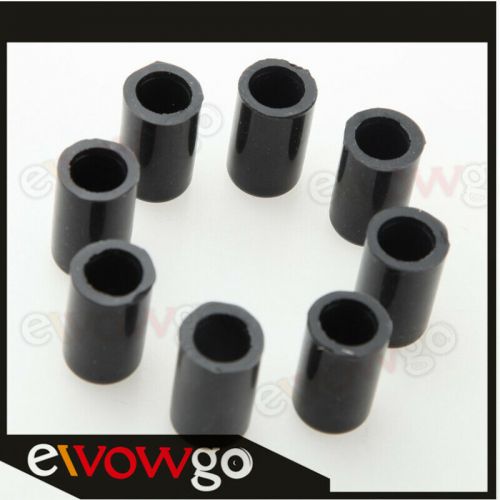 8pcs 8mm 5/16&#034; id silicone blanking cap intake vacuum hose end bung plug black