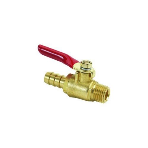 Moeller marine 033306-10 - 1/4&#034; npt x 3/8&#034; barb 2-way brass shut-off valve