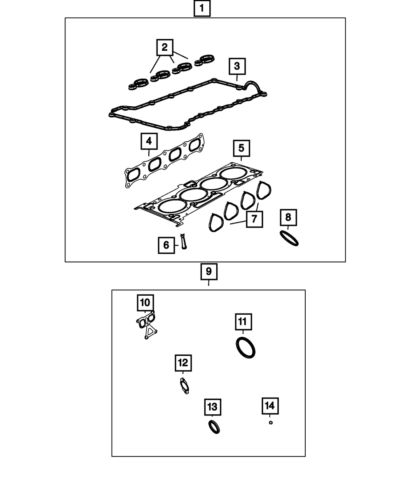 Genuine mopar ignition coil gasket 5047753ab