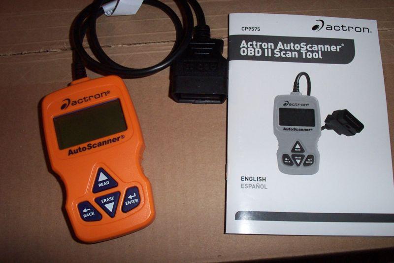 Actron autoscanner scan tool cp9575 live data trilingual obd 11 / obd2 can