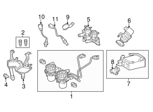 Toyota genuine oem tundra sequoia air control valve assembly 25701-38064