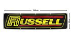 Russell performance flag banner 2x8ft automotive racing car garage man cave deco