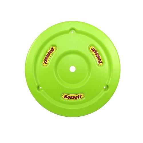 Bassett 5plg-flogrn fluorescent green plastic wheel cover (mud plug) imca usra