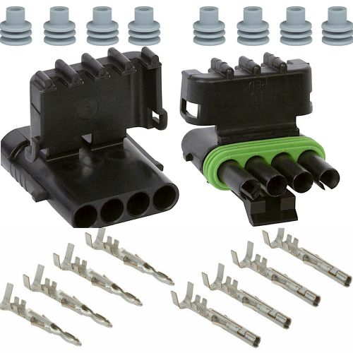 Delphi weatherpack 4 pin - conductor connector kit 16-14 ws ten  (10) sets