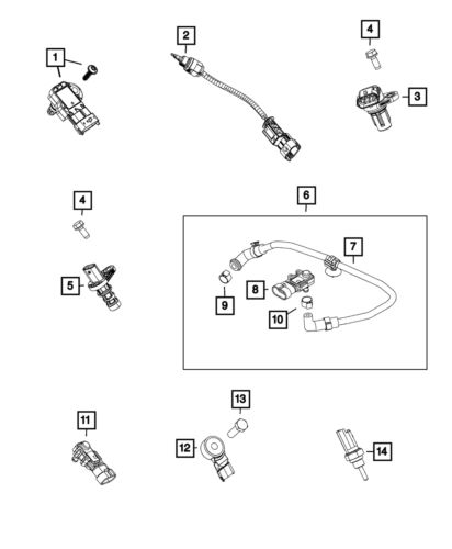 Genuine mopar pressure - sensor  68217630aa 68217630aa