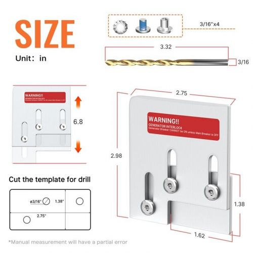 Generator lock generator control connection hardware circuit breaker9733-