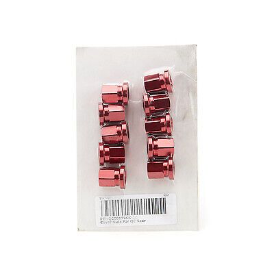 Pem cover nuts for qc rear short red 10 pack qcc0119sk-10