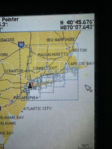 Garmin bluechart new york mus004r data card boat map navigation chart chip