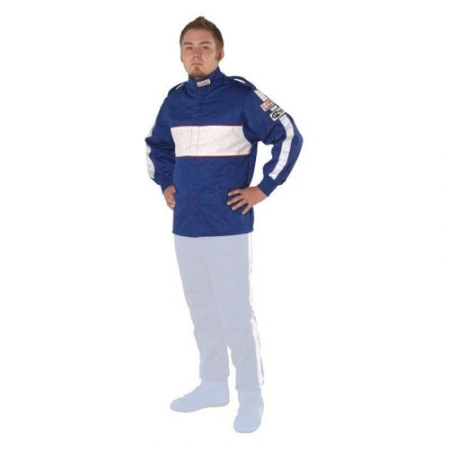 G-force racing gear 4385lrgbu - gf505 series blue l size racing jacket