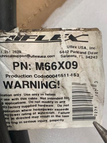 Uflex m66 9&#039; fast connect marine &amp; boat rotary steering cable universal m66x09