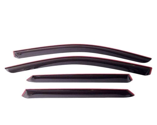 Tape-on window wind visors rain guard vent deflectors for toyota camry 2018-2022