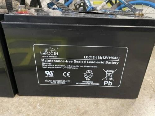 Ryobi/leoch deep cycle lead acid battery ldc12-115ah