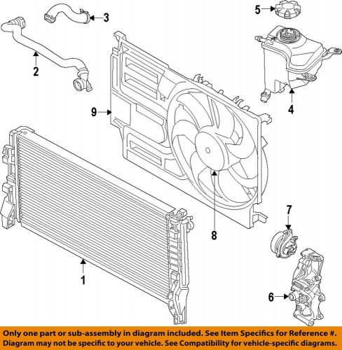 Bmw oem 2018 x1 radiator coolant-lower hose 17127617368