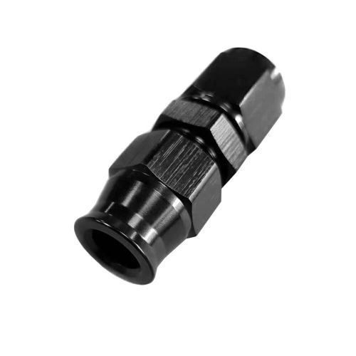 Black -6 an 3/8&#039;&#039; tube to female adapter w/brass ferrule hardline compression