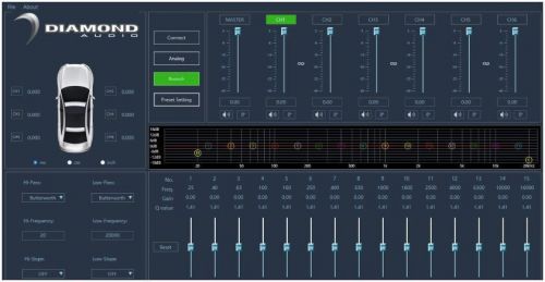 Diamond audio msdsp66 6-channel waterproof micro digital signal processor (dsp)