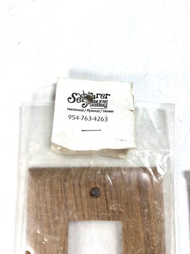 Seafarer hardwood /plywood / veneer outlet face plate - 2 pack