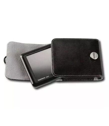 New sat nav garmin black leather carrying case for nuvi gps 3.5&#034; &amp; 4.3&#034; display