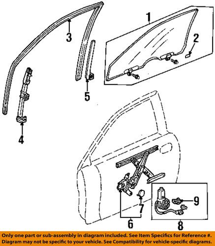 Honda oem 72211-s82-a01 window regulator