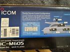 New in box:  icom m605 fixed mount 25w vhf w/color display m605 31