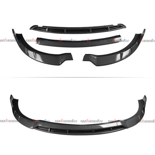 For 2015-2023 dodge charger srt carbon style front bumper lip splitter spoiler