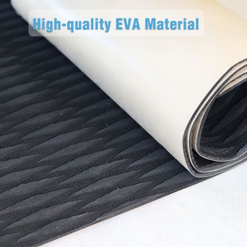 Black small diamond eva boat flooring foam decking sheet marine mat 23.6x94.5 in