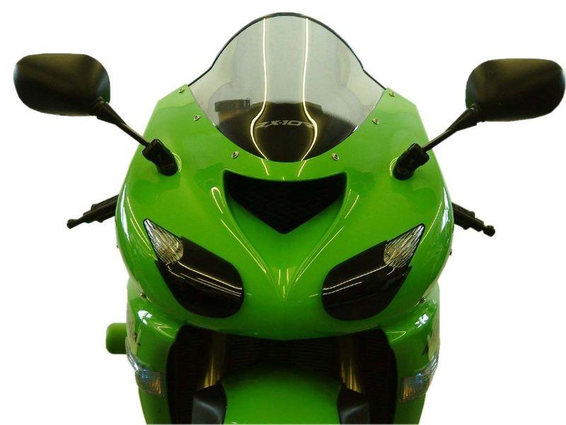 Kawasaki zx10-r 06-07 headlight protectors dark tint