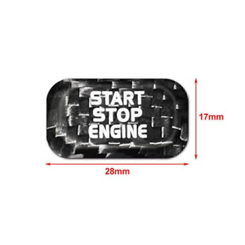 Engine start stop button sticker for volvo v40 v/s60 s60l xc60 s80l carbon fiber