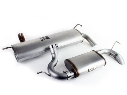 Afe for mach force-xp 2-1/2 in axle-back exhaust jeep wrangler (jk) 07-18