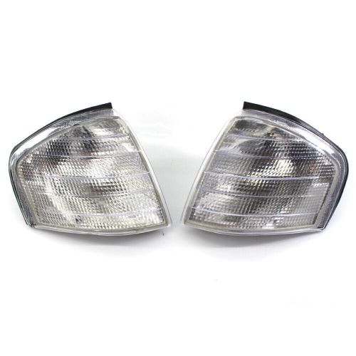 For benz c class w202 94-00 4dr pair clear parking signal indicator corner light