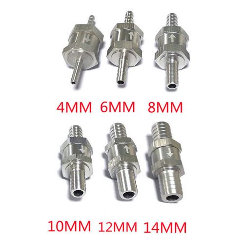 1 pcs one way check valve non return inline for gas or diesel fuel 12mm