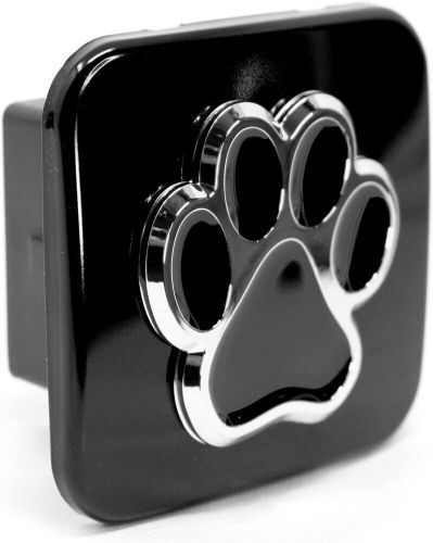 Bear dog paw foot hitch cover tube plug insert fits 2&#034; receivers, black