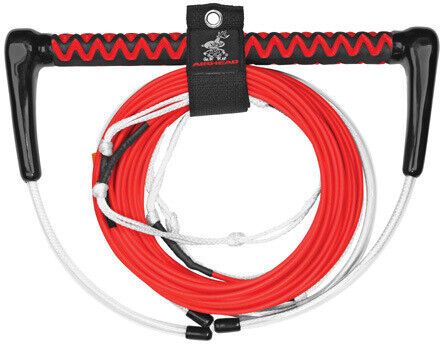 Airhead ahwr-8 dyneema 70 foot 4 section thermal boat wakeboard tow rope, red