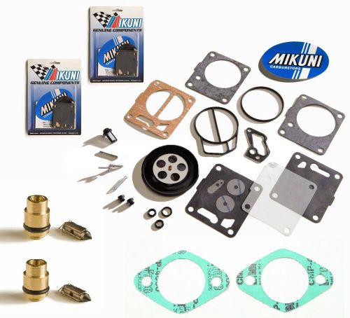 Sea doo dual genuine mikuni carb rebuild kit base gasket &amp; needle seat gtx 92-94