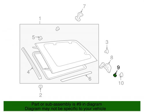 Genuine toyota hinge 62915-ae010