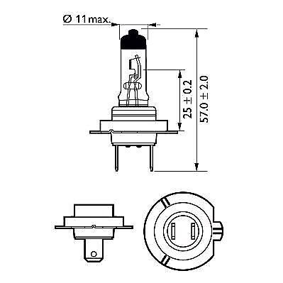 Philips 12972vps2 bulb, spotlight abarth alfa romeo alpina aprilia audi