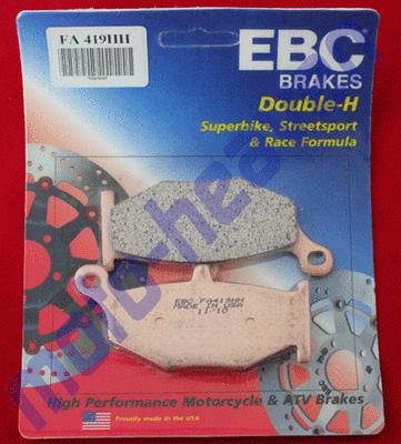 Suzuki ebc fa419hh rear brake pads gsxr 600 750 1000 gsxr600 gsxr7500 gsxr1000 