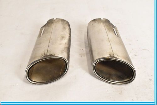 08-16 mercedes w204 c300 e350 rear bumper exhaust muffler tips set of 2 oem