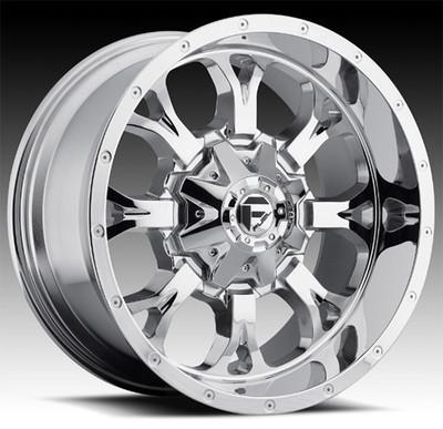 22" fuel krank d516 chrome rims & 37x13.50x22 toyo open country mt tires wheels