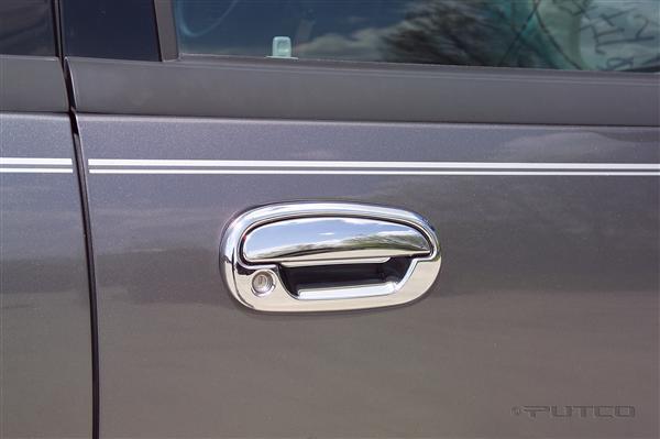 1997-2003 ford f-150 chrome door handles front 2 doors only no pass key hole