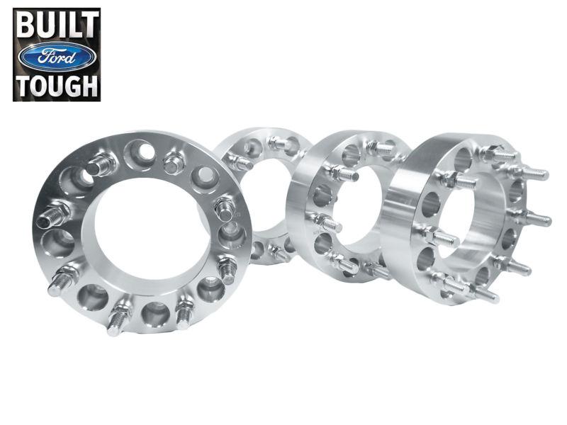 4pc | 2" billet adapters | 8x170 to 8x170| 14x1.5 studs | ford 04-13